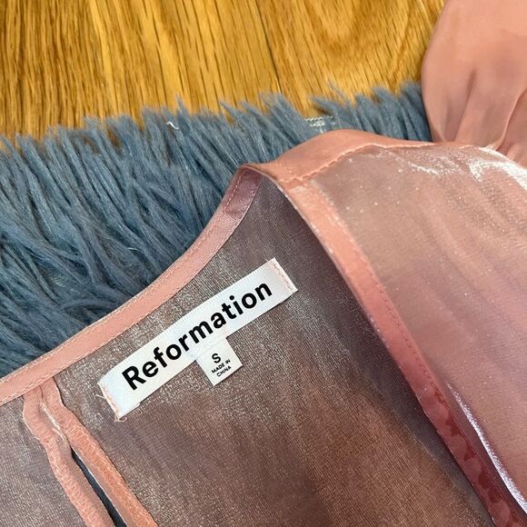 Reformation Glory Dress in Ballerina Size S - Picture 3 of 6